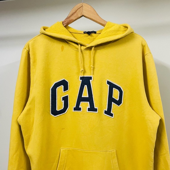 GAP AUTHENTIC YELLOW HOODIE FOR MEN’S & WOMEN’S - Picture 2 of 5